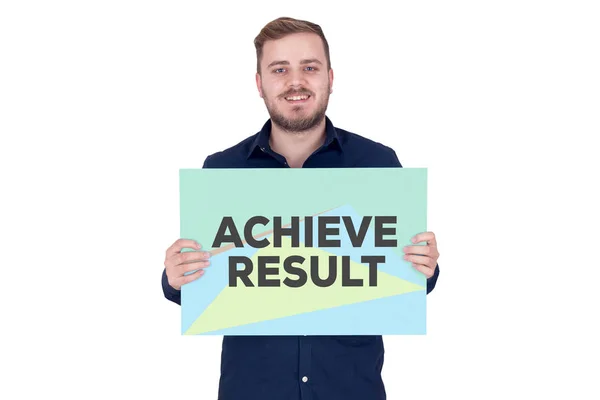 ACHIEVE RESULT CONCEPT — Stock Photo, Image