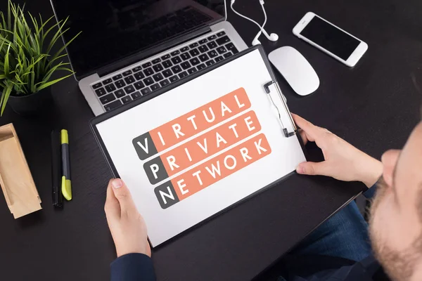 Abkürzung für virtuelles privates Netzwerk — Stockfoto