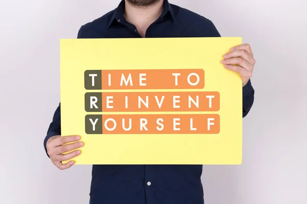 Time To Reinvent Yourself — Stock Photo, Image