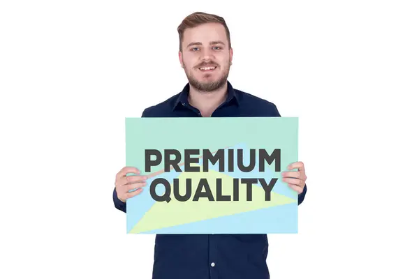 Premium-Qualitätskonzept — Stockfoto