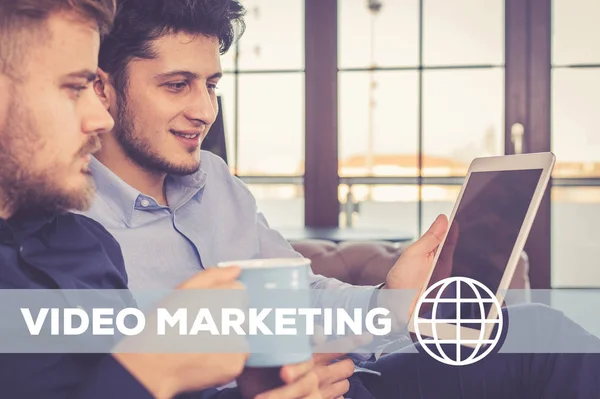 Concepto de Tecnología de Video Marketing — Foto de Stock