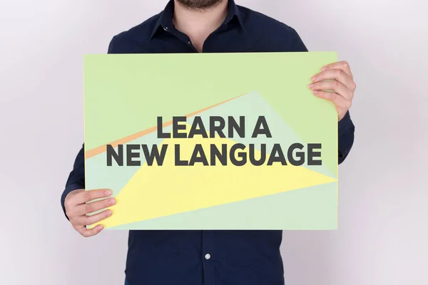 LEARN A NEW LANGUAGE CONCEPT — Stock Photo, Image