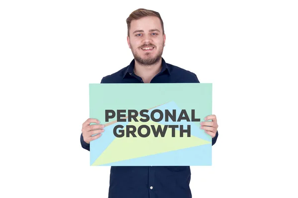 Tarjeta de CONCEPTO DE CRECIMIENTO PERSONAL — Foto de Stock