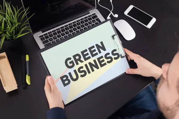 Conceito de negócio verde — Fotografia de Stock