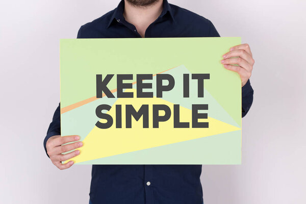 Держите все просто.
