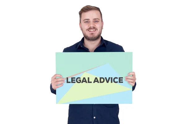 Conceito de aconselhamento jurídico — Fotografia de Stock