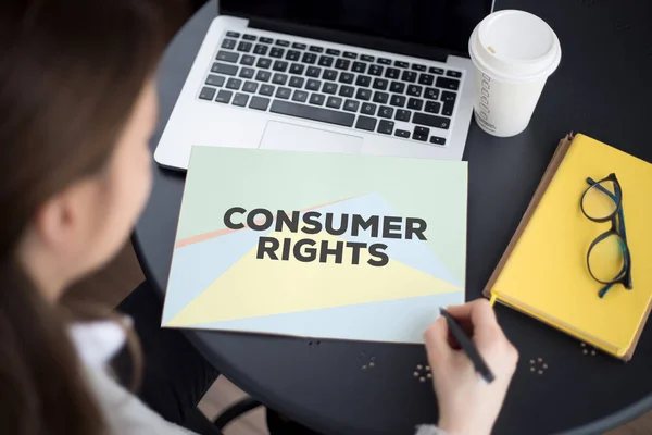 CONSUMER RIGHTS CONCEPT — Stock Photo, Image