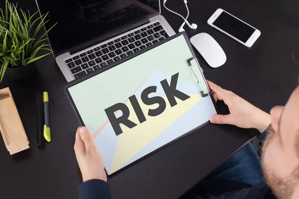 RISK CONCEPT PAPER — Stock Photo, Image