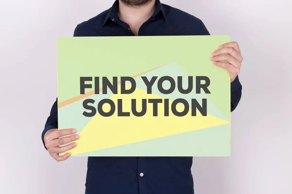 FIND YOUR SOLUTION CONCEPT — Stock Photo, Image