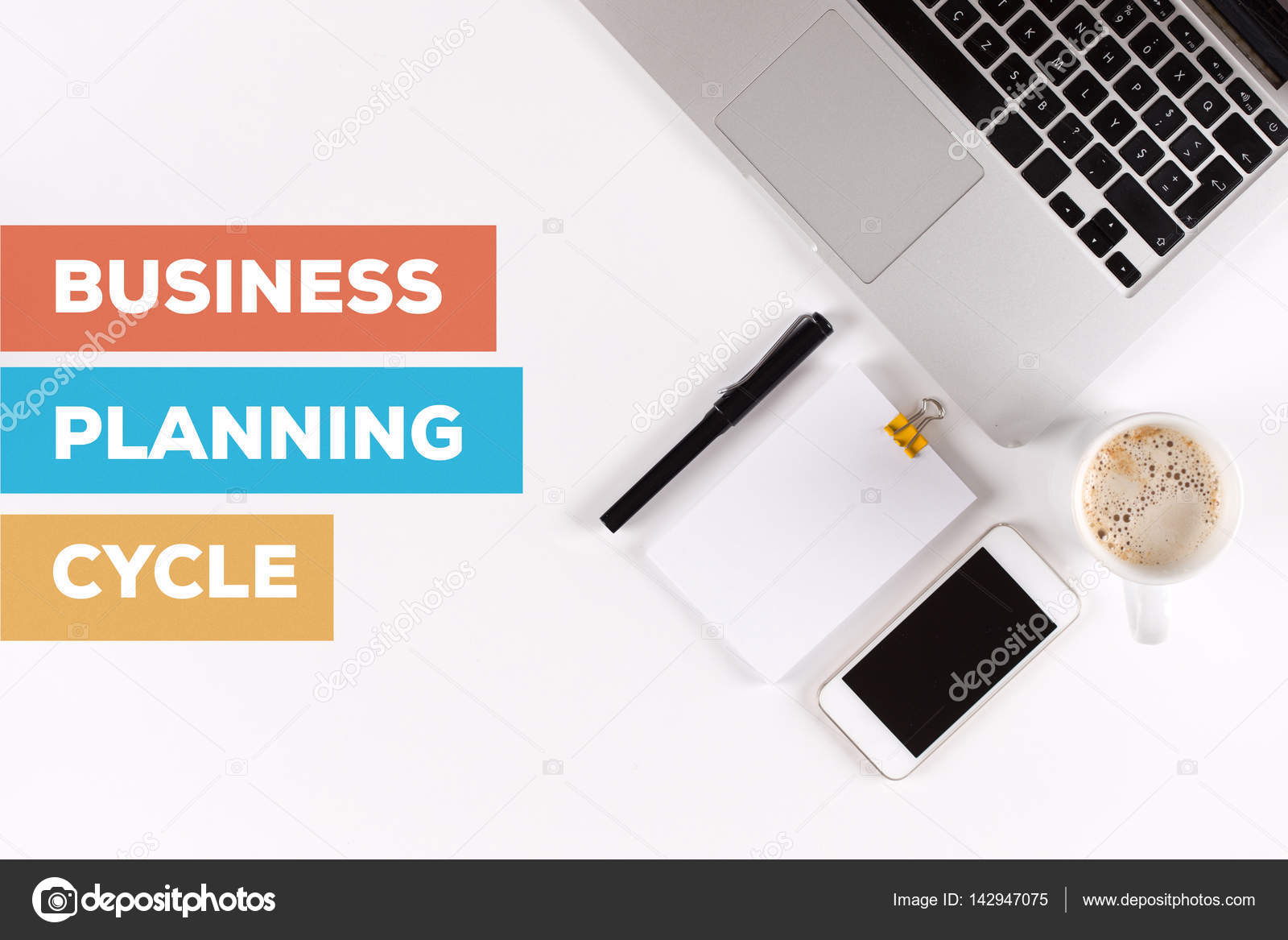 BUSINESS PLANNING CYCLE CONCEPT — Stock Photo © garagestock 142947075