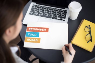 REMEMBER YOUR GOALS CONCEPT