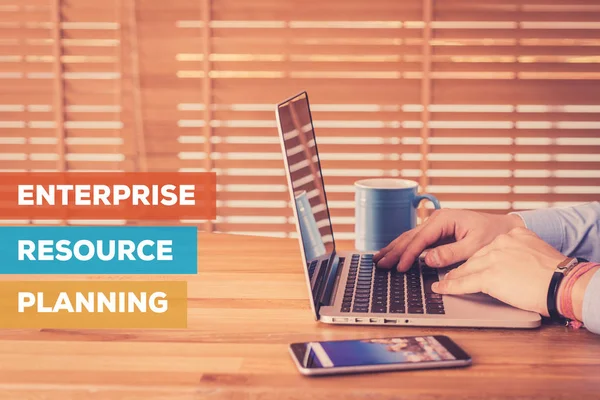 Enterprise resource planning concept — Stockfoto