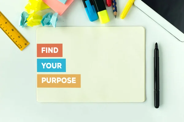Encuentre su concepto de propósito — Foto de Stock