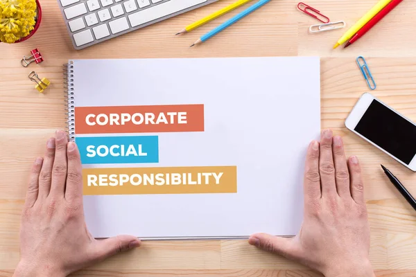 Έννοια της εταιρικής κοινωνικής ευθύνης — Φωτογραφία Αρχείου