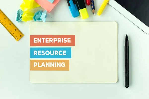 Enterprise Resource Planning Konzept — Stockfoto