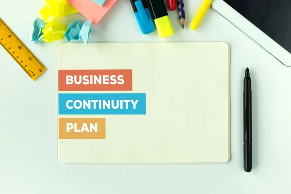 CONCEPTO DEL PLAN DE CONTINUIDAD DE EMPRESAS — Foto de Stock