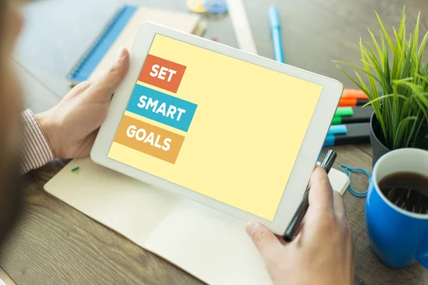 Ställ in Smart mål koncept — Stockfoto