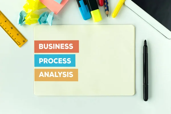 BUSINESS PROCESS ANALYSIS CONCEPT — Stock Photo, Image