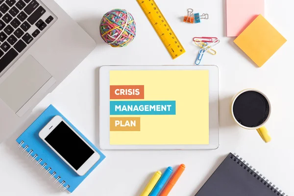 CRISIS MANAGEMENT PLAN CONCEPT — Stock Photo, Image