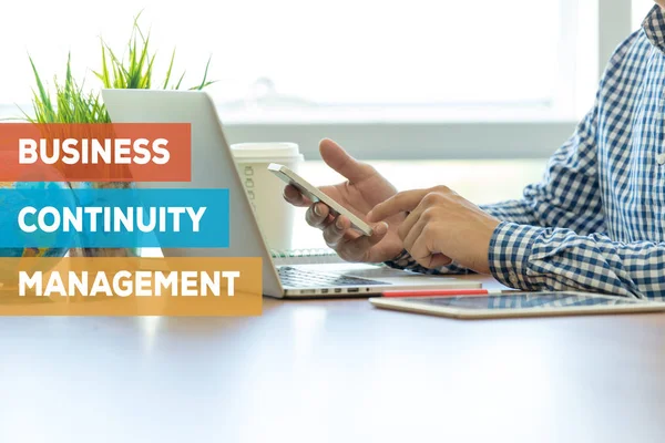 BUSINESS CONTINUITY MANAGEMENT CONCEPT — Stock Photo, Image