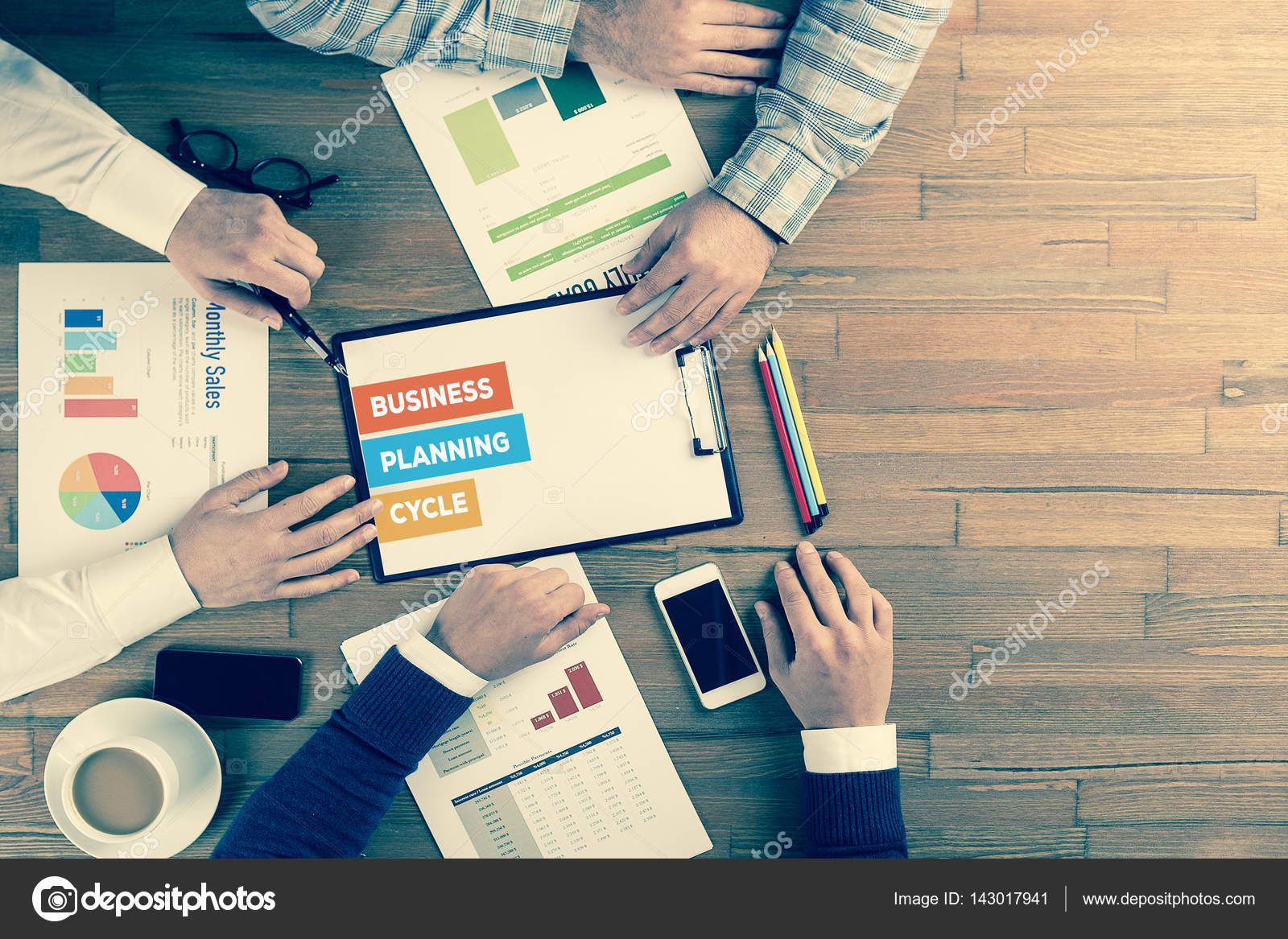 BUSINESS PLANNING CYCLE CONCEPT — Stock Photo © garagestock 143017941