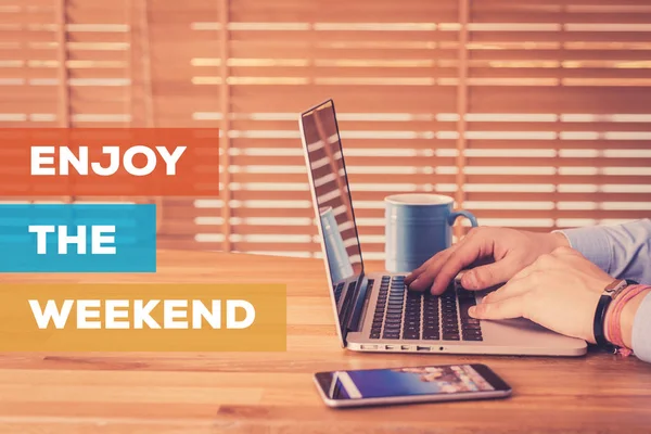 Aproveite o conceito de fim de semana — Fotografia de Stock