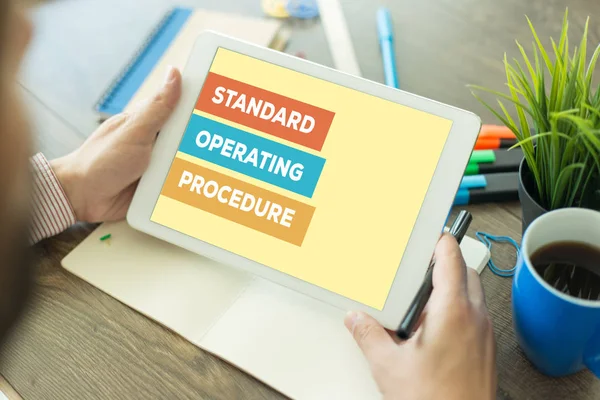 Standardowa procedura operacyjna koncepcja — Zdjęcie stockowe