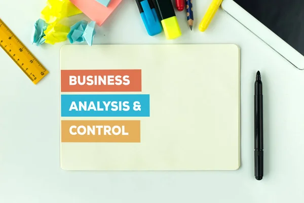 ビジネス分析・制御の概念 — ストック写真