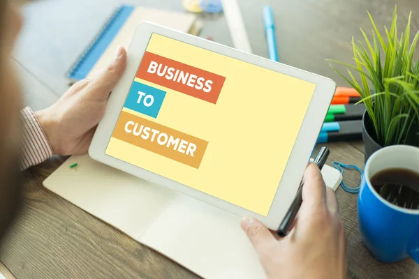 Business-To-Customer Concept — Stockfoto