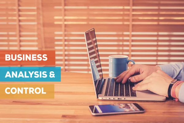 BUSINESS ANALYSIS & CONTROL CONCEPT — Stock Photo, Image