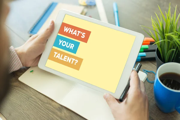 WHATS YOUR TALENT  CONCEPT — Stock Photo, Image