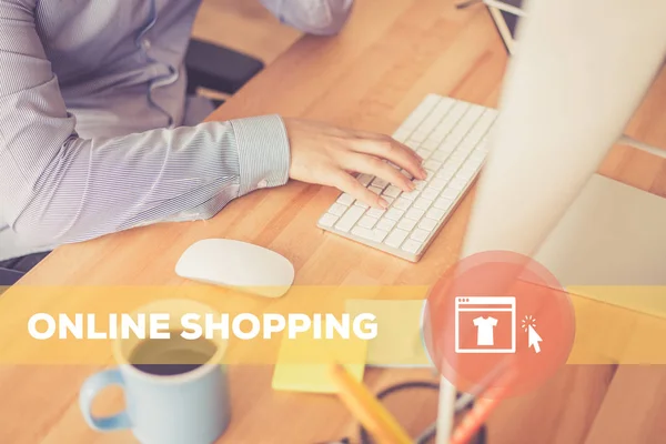 ONLINE SHOPPING CONCEPT — Stock Photo, Image