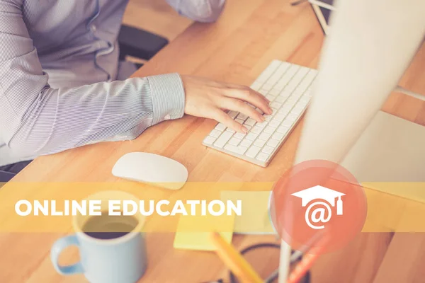 Concepto de educación en línea — Foto de Stock