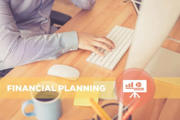 Концепция финансового планирования — стоковое фото