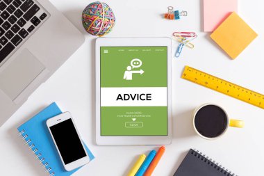 Tavsiye kavram ekranda 