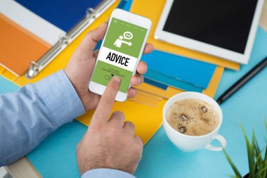 Tavsiye kavram ekranda 