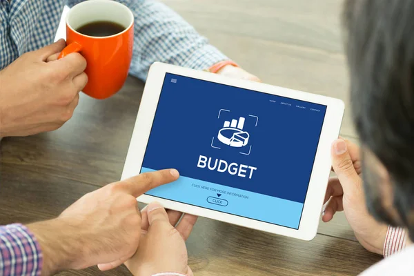 BUDGET CONCEPT on screen — Stock Photo, Image