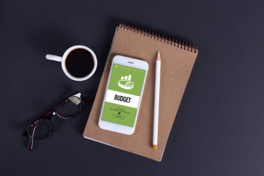 Bütçe kavramı ekranda 