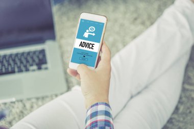 Tavsiye kavram ekranda 