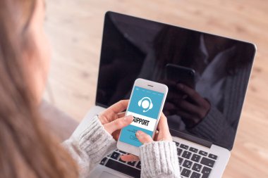 Destek kavram ekranda 