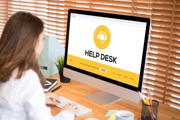 Conceito de help desk — Fotografia de Stock