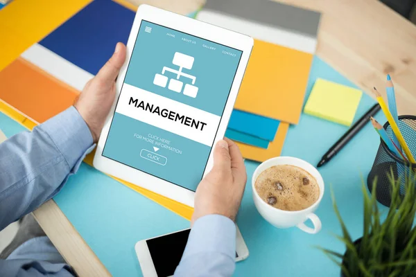 MANAGEMENT CONCEPT on screen — Stock Photo, Image