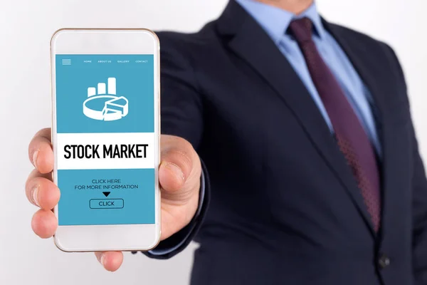 Conceito de mercado de ações — Fotografia de Stock