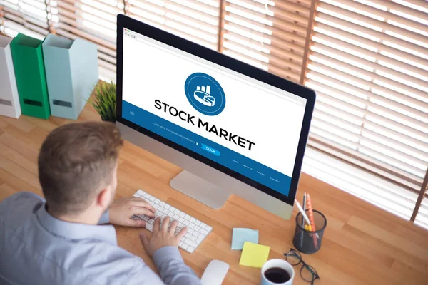 Concepto del Mercado de Valores — Foto de Stock