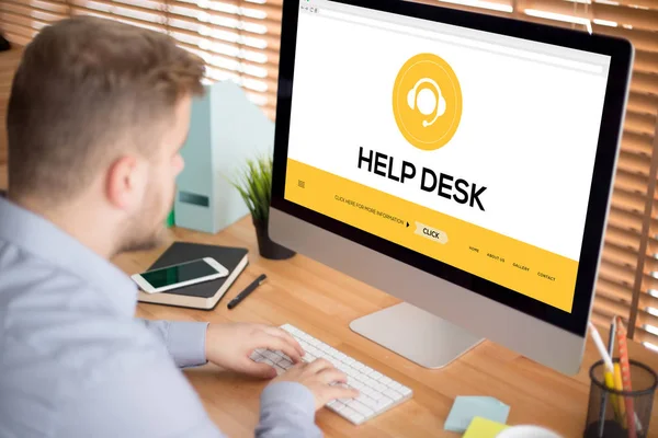 Concetto Help desk — Foto Stock