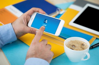 Hukuk kavram ekranda 