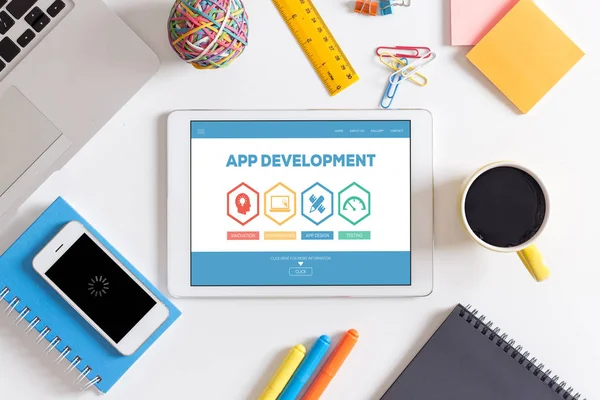 App ontwikkeling, innovatieconcept — Stockfoto