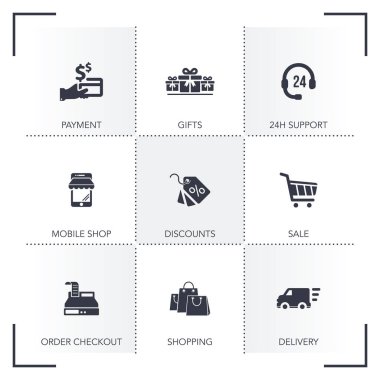 e-ticaret Icon set