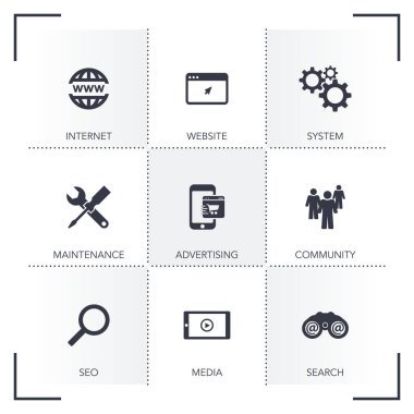 e-ticaret Icon set
