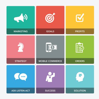 Satış simge seti artırmak